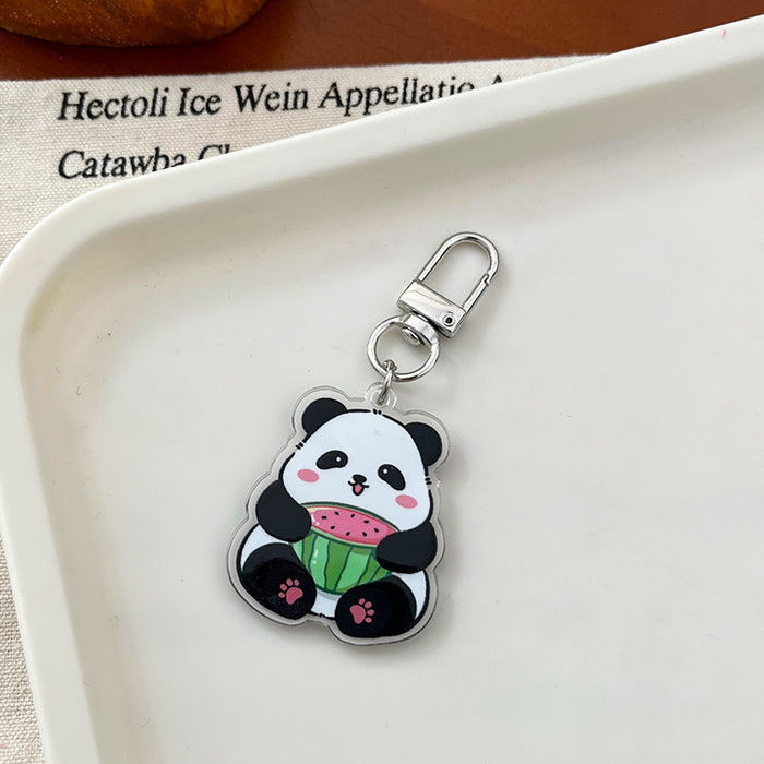 Wholesale  keychain cartoon cute pendant schoolbag bag acrylic pendant