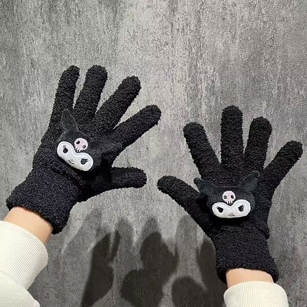 Wholesale Animation Cute Cartoon Pink Plush Gloves
