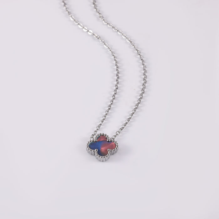 Wholesale Stainless Steel Four-Leaf Clover Collarbone Necklace