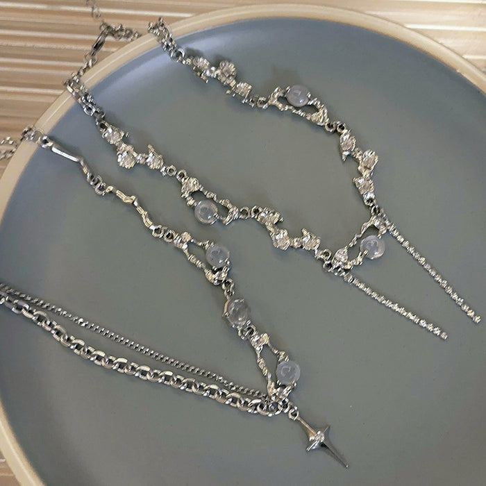 Wholesale Titanium steel accessories are niche and high-end, with a collarbone chain temperament