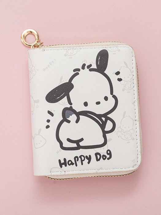 Wholesale Puppy Coin Purse Anime  Short Zipper Multifunctional Wallet