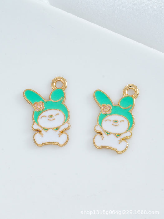 Wholesale 10 PCS DIY Cartoon Alloy Oil-Drip Pendant