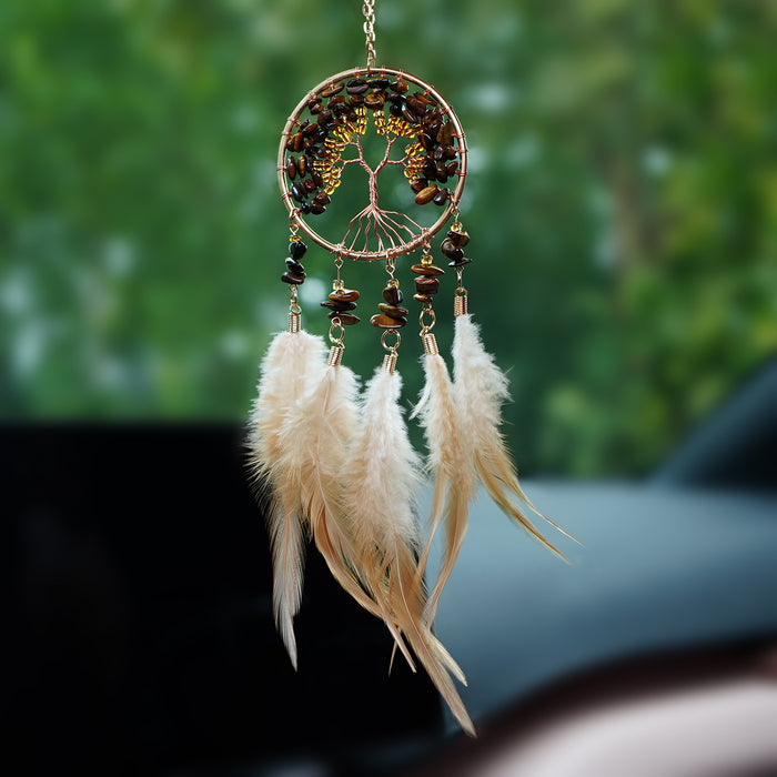 Wholesale Glass Crystal Life Tree Car Hanging Decoration Chic Fashion Accessory MOQ≥2