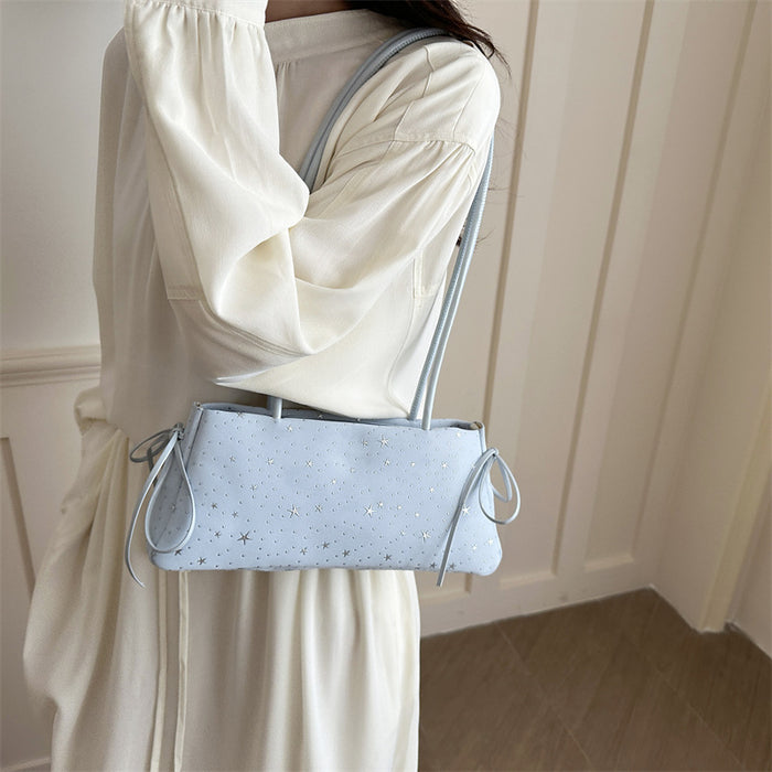 Wholesale Chic Street Fashion Canvas Shoulder Bag White Large Capacity Boutique