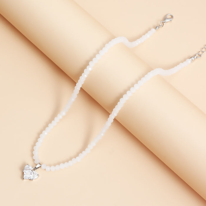 Wholesale double-ring dual-purpose luxury heart hoop earrings