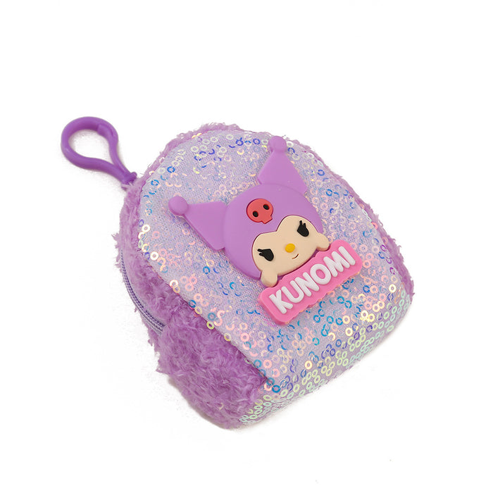 Wholesale Colorful Sequin Coin Purse Plush Keychain JDC-KC-YiK002