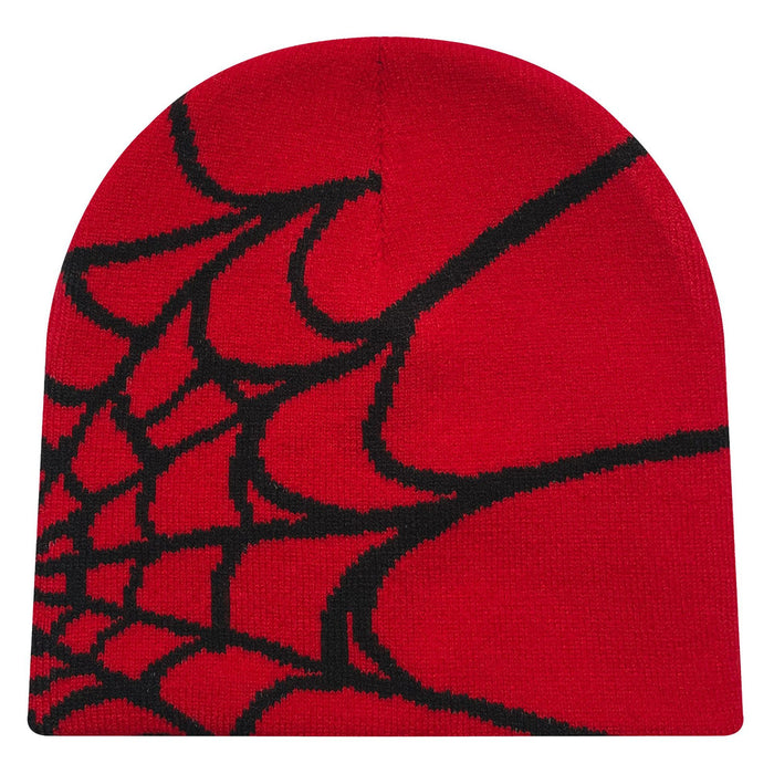 Wholesale Acrylic Spider Web Jacquard Yarn Knitted Hat JDC-FH-Mingw003