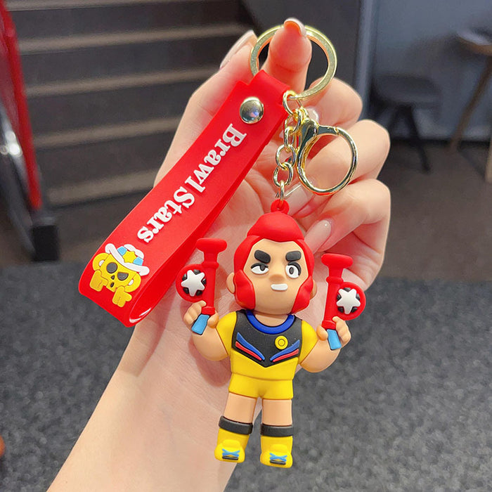 Wholesale bucket key chain cartoon doll car key chain