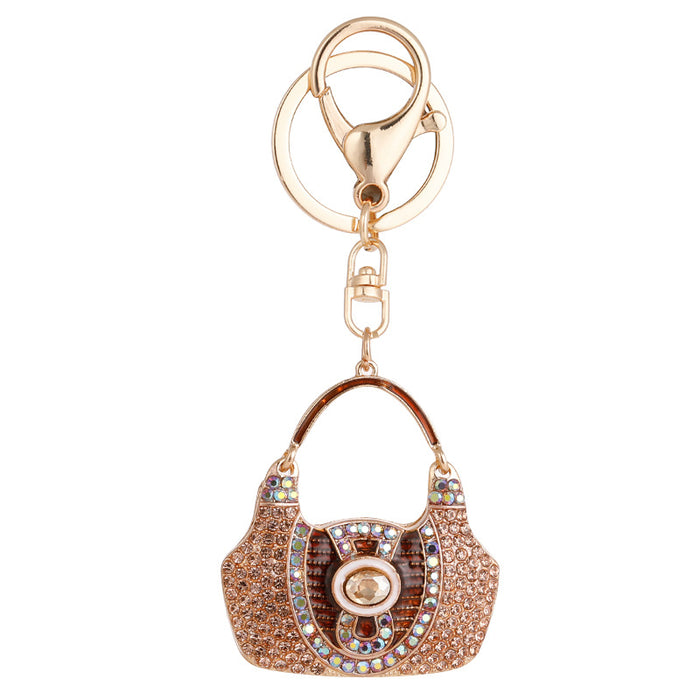 Wholesale Rhinestone Bag Alloy Keychain JDC-KC-CH006