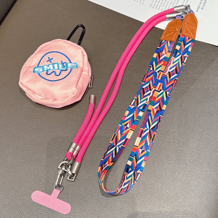 Wholesale Retro Silicone Phone Lanyard Adjustable Crossbody Wrist Strap
