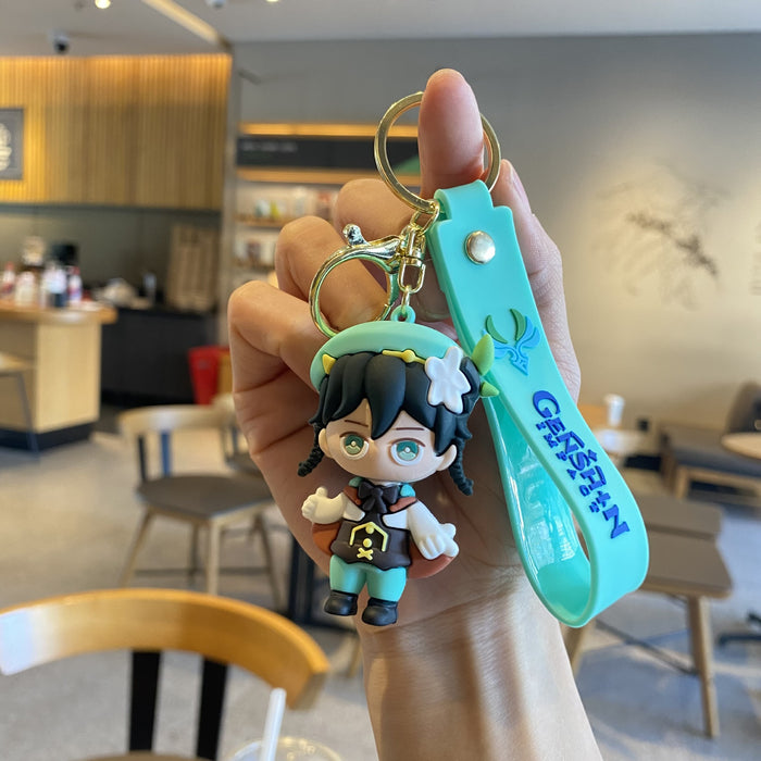 Wholesale Cartoon Doll Silicone Keychain JDC-KC-MingT284