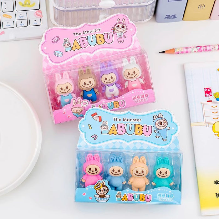 Wholesale Cartoon Rabu Eraser Boxed Primary School Eraser Children' s Prize Stationery Gift