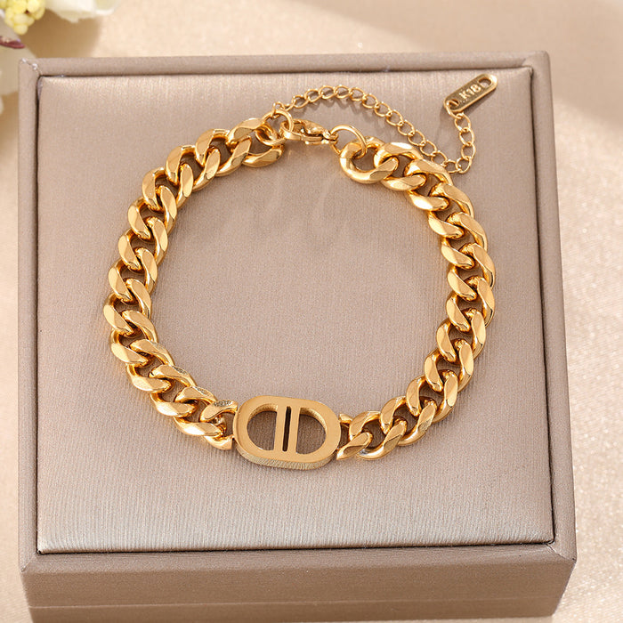 Wholesale Diamond Titanium Steel Bracelet JDC-BT-YinY021