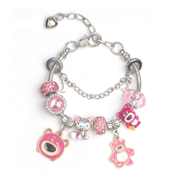 Wholesale Cartoon Beaded Alloy Enamel Bracelet