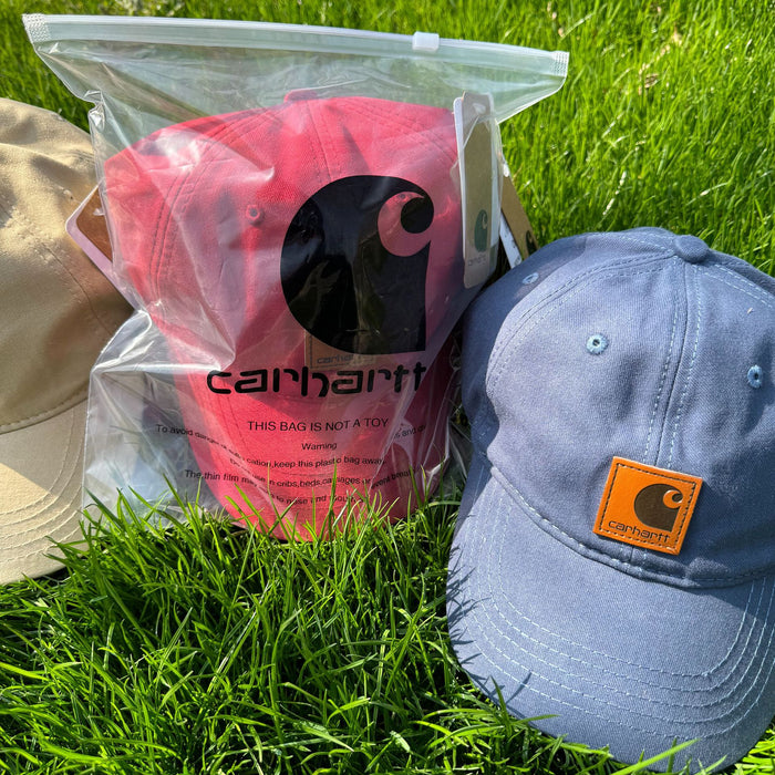 Wholesale Outdoor retro duckbill cap leather label soft top baseball cap workwear solid color curved edge cap unisex hat
