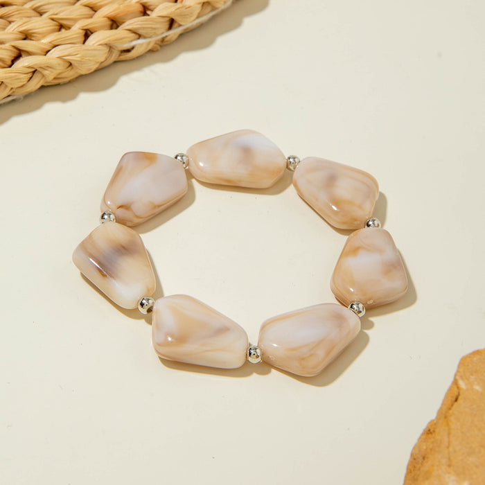 Wholesale Bohemian Irregular Acrylic Colorful Bracelet for Anniversary Fashion Accessory MOQ≥2