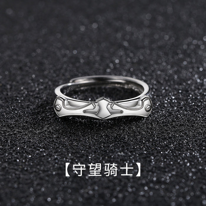 Wholesale Vintage Distressed Copper Men S Adjustable Stacking Rings Pixiu Möbius Design Everyday Fashion Accessory