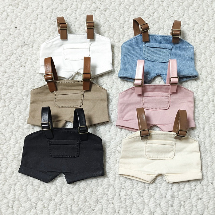 Wholesale cloth multicolor suspenders striped short sleeve sweater suit clothes