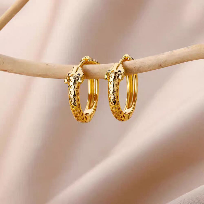 Wholesale 18K Gold Accessible Versatile Simple ins Ear Piercing Earrings