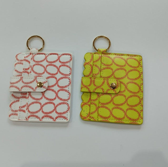 Wholesale Cow Pattern Leather Card Holder Keychain JDC-KC-JinHan002