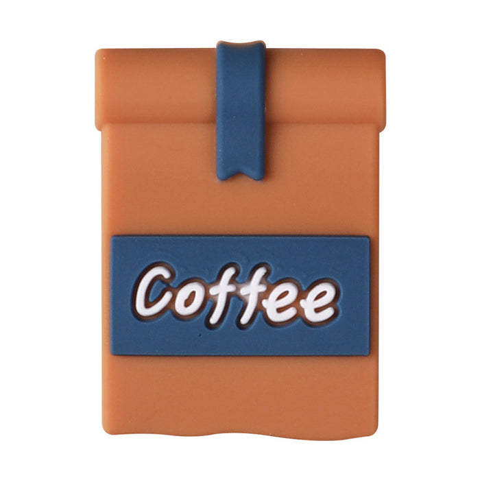 Wholesale 20pcs Three-dimensional coffee cup silicone beads creative DIY jewelry focus beads glue beads beaded