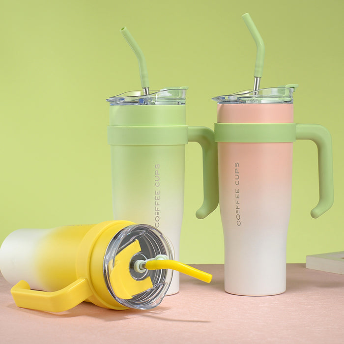 Wholesale Large capacity 304 stainless steel car ice bullies cup with straw 40oz
