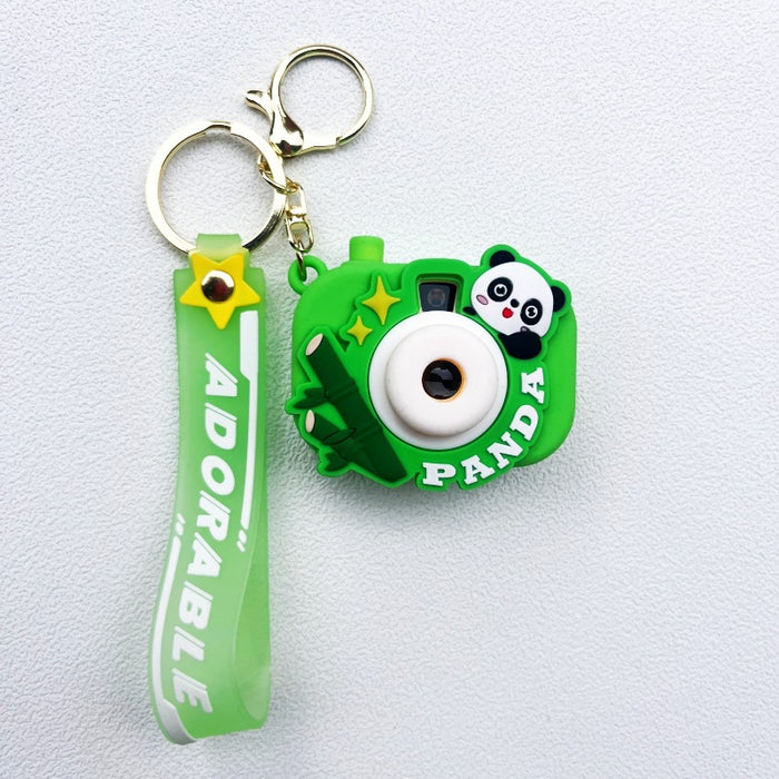 Wholesale PVC Cartoon Rainbow Projection Camera Keychain JDC-KC-WuYi099