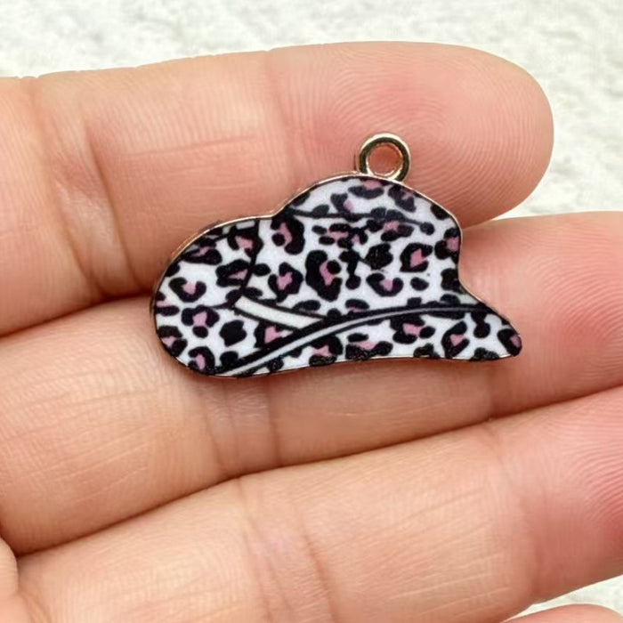 Wholesale 10pcs Alloy Vintage Western Cowboy Printed Boots Keychain Pendant Backpack DIY Jewelry Accessories