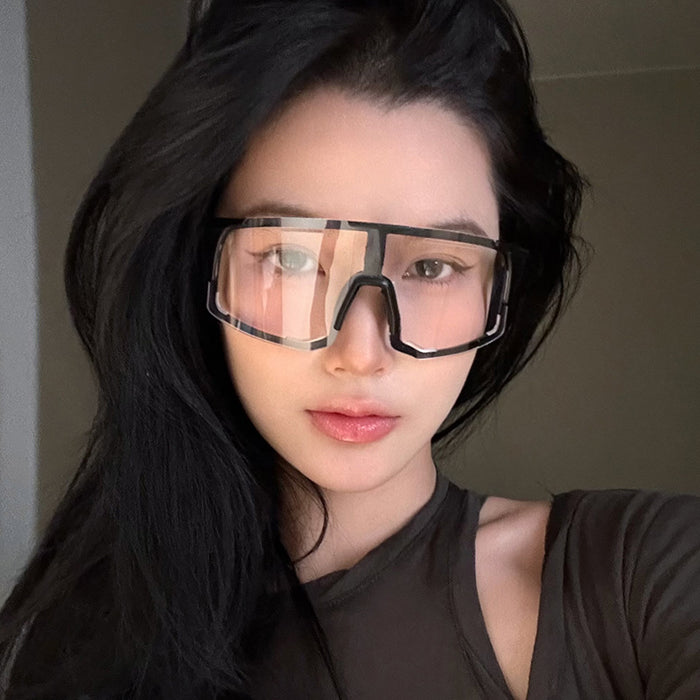 Wholesale Outdoor sports cycling flat mirror, new fashionable mirror, eye frame integrated goggles