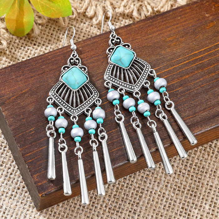 Wholesale Bohemian Drop Acrylic Earrings Vintage Fashion Accessory MOQ≥2