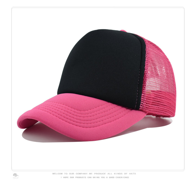 Wholesale Printed baseball cap summer net cap outdoor sunscreen sunshade driver cap