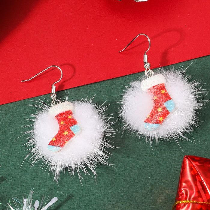 Wholesale Christmas Series Cartoon Cute Acrylic Earrings JDC-ES-JunJie006