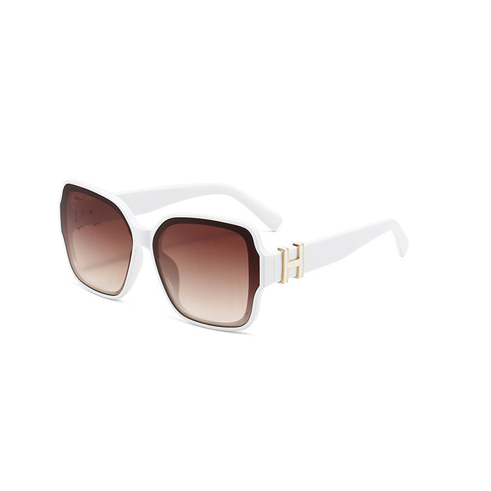 Wholesale Retro Box Sunglasses, Women's Round Face, Fashionable and Premium Sunglasses, New Versatile Sunscreen Glasses