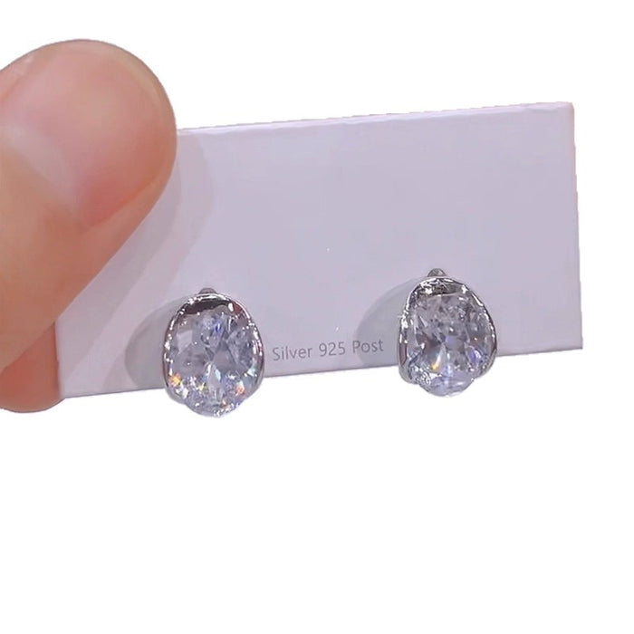 Wholesale Temperament earrings, irregular circle design, high-end texture
