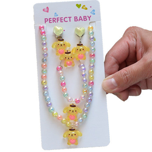 Wholesale Sweet Children Princess Jewelry Beaded Necklace