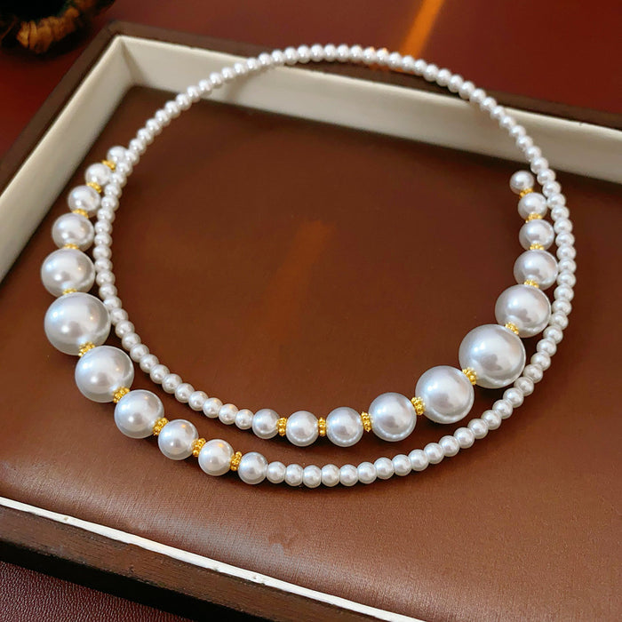 Wholesale Cross Pearl Necklace, fashionable Clavicle Chain Necklace for Women