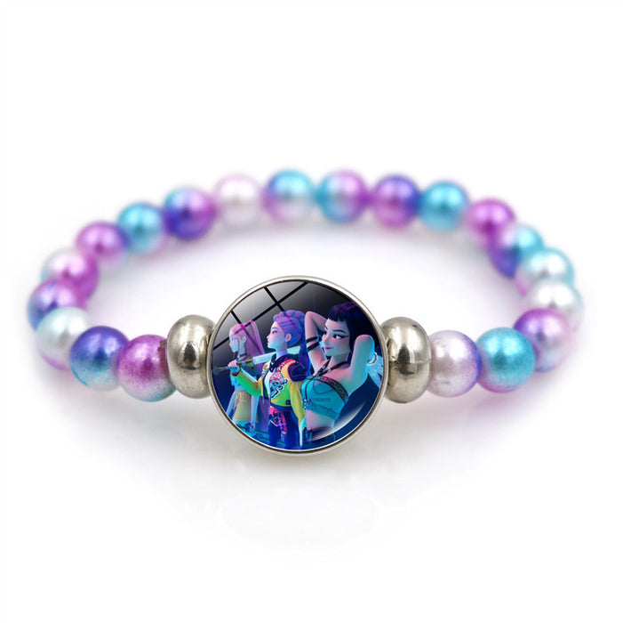 Wholesale K-POP Bracelet Girl Gift Accessory Colorful Beaded Bracelet