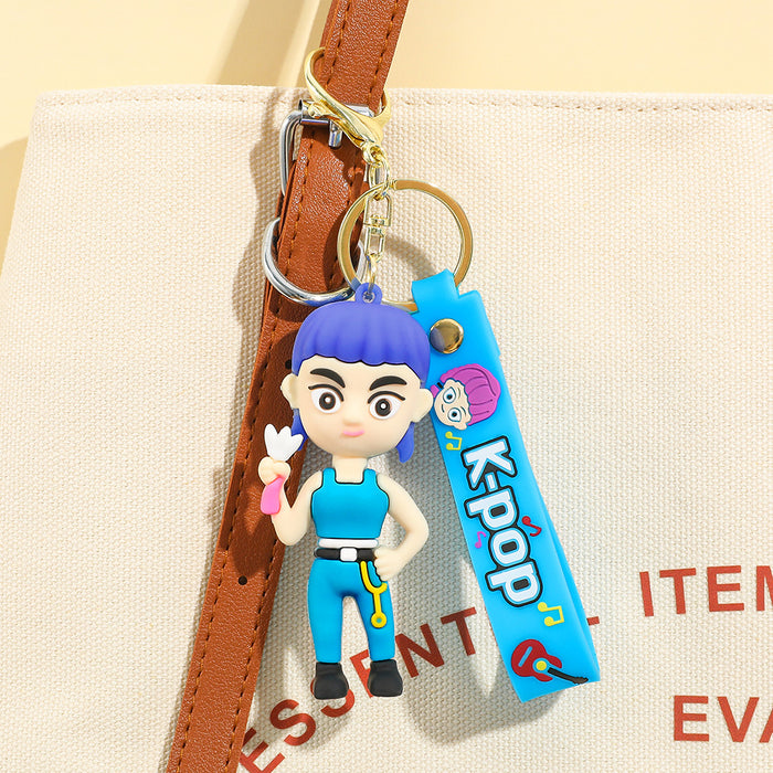 Wholesale Cartoon/ Anime K-POP Merchandise Silicone Keychain