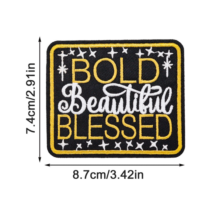 Wholesale inspirational English letter embroidery cloth DIY Patches