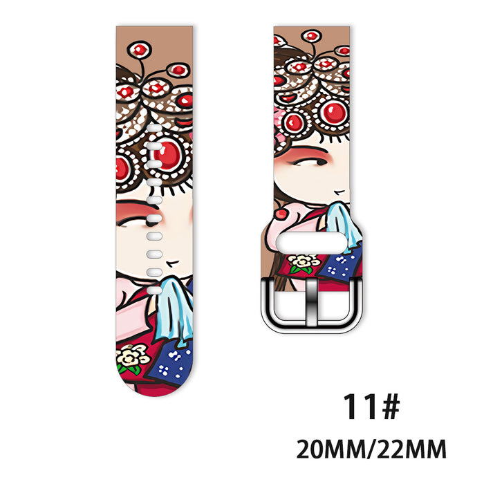 Wholesale Printed Tpu Watch Strap Wrist Strap JDC-WD-NuoQi076