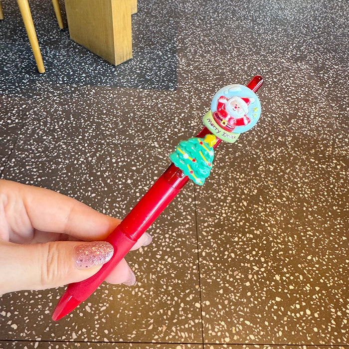 Wholesale Creative Christmas Series Cute High-Value  Click Pen Smooth for Students'  Practice