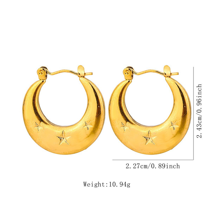Wholesale Stainless Steel Geometric Earrings Earrings