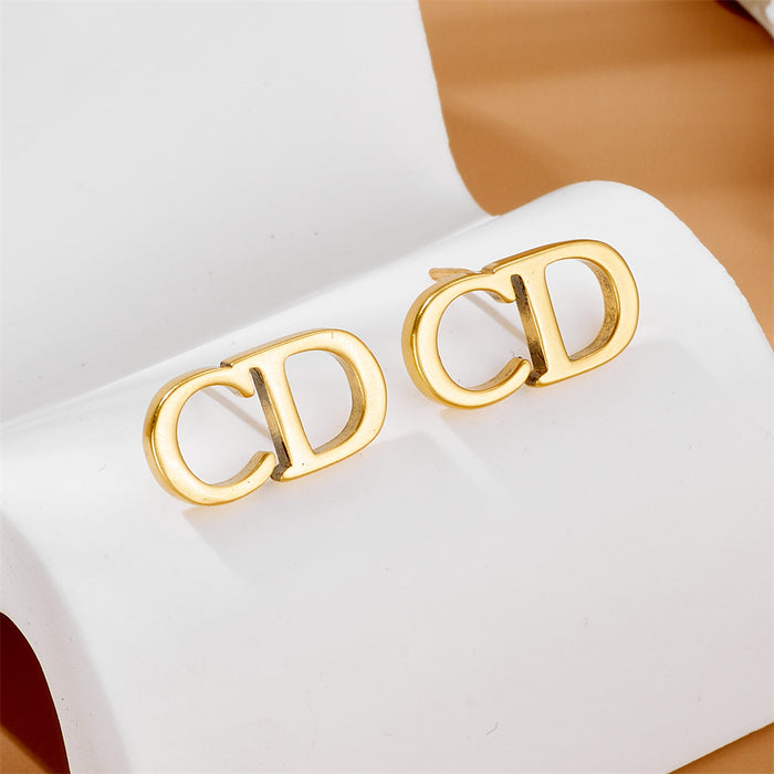 Wholesale 2pcs Earrings jewelry titanium steel necklace