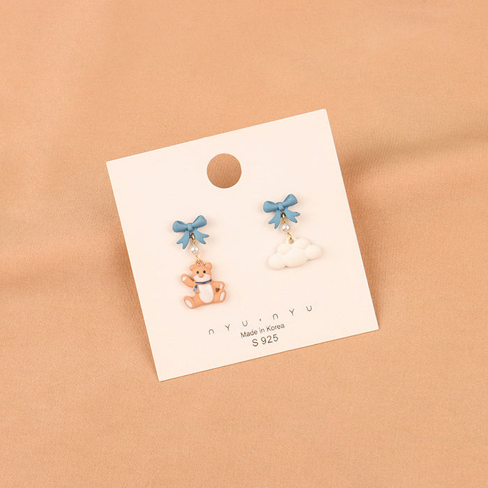 Wholesale  S925 Silver  Earrings Cute Cartoon Cloud Earrings Earrings Earrings