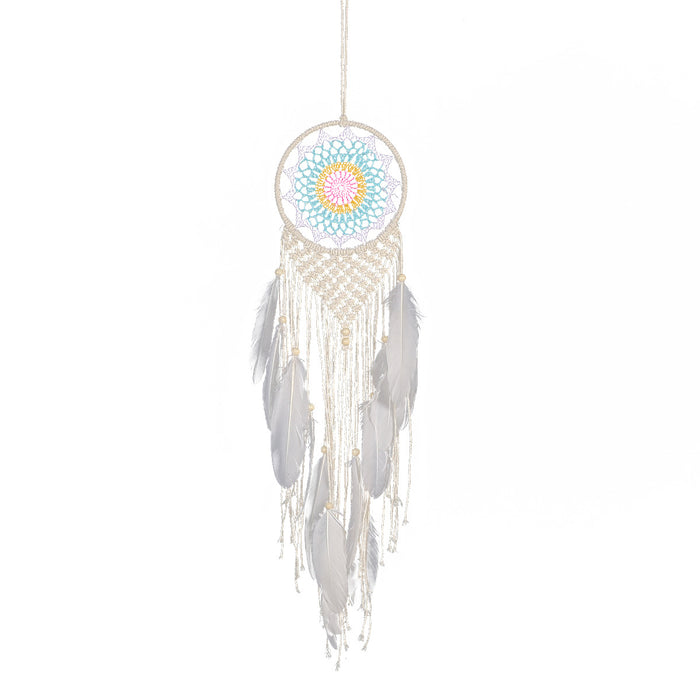 Wholesale Bohemian Dreamcatcher Wall Hanging Beige Cotton Rope Home Decor
