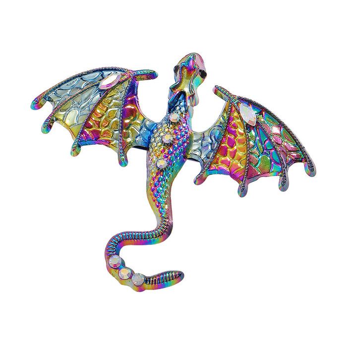 Wholesale Retro Dragon Dripping Oil Enamel Brooch Accessory Gift