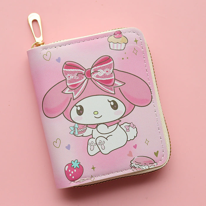 Wholesale PU Cartoon Printed Short Zipper Coin Purse JDC-WT-Jumei001