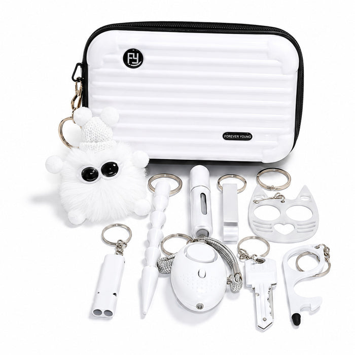 Wholesale Multicolor PVC Keychain Set 10 Pieces With Storage Pouch Little Fresh Schoolgirl Style Daily Carry Gift Boutique Resale