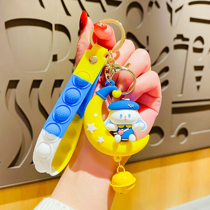 Wholesale Cartoon Doll Silicone Keychain JDC-KC-MingT061