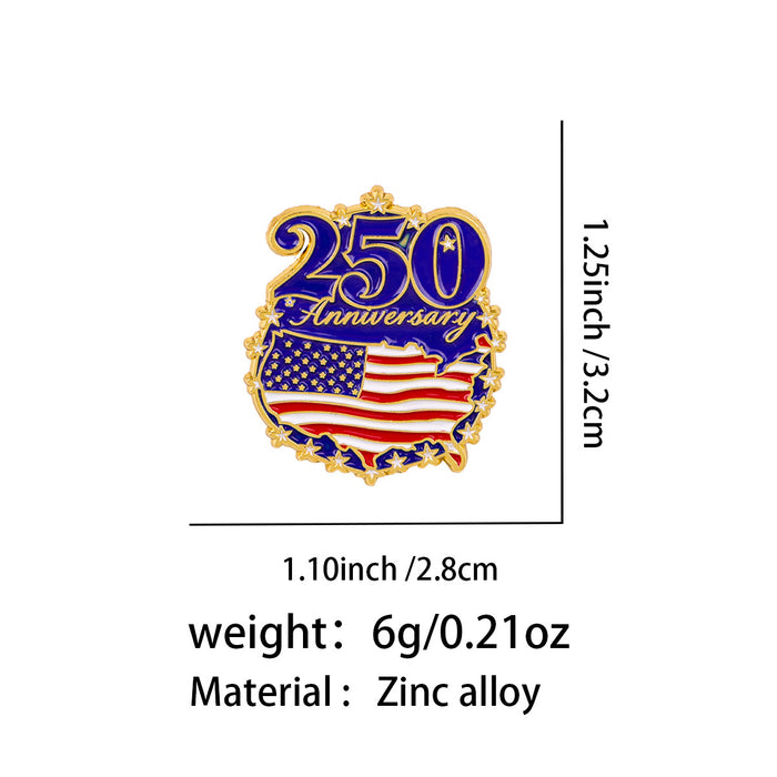Wholesale Commemorative metal backpacks,  clothing accessories,  painted finish letter alloy brooches